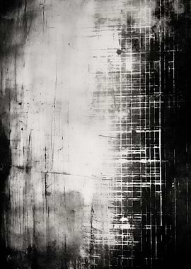 Abstract Black Grid Texture