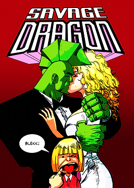 Savage Dragon Wedding Comic Book Cover