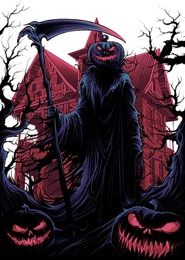 Pumpkin Reaper Halloween