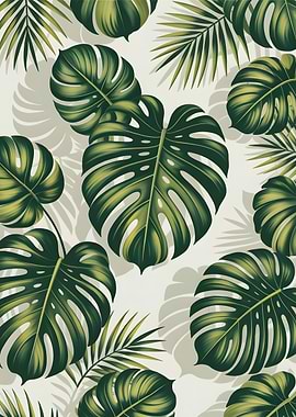 Tropical Leaves Pattern