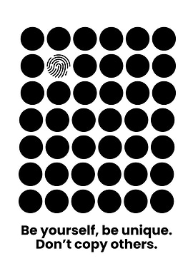 Be Yourself, Be Unique Poster