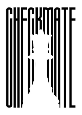 Checkmate Chess Queen Black and White