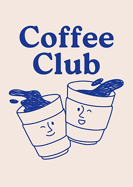 Coffee Club Illustration