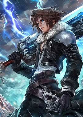 Fantasy Gunblade Hero Soldier