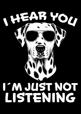 Cool Dalmatian Dog with Sunglasses