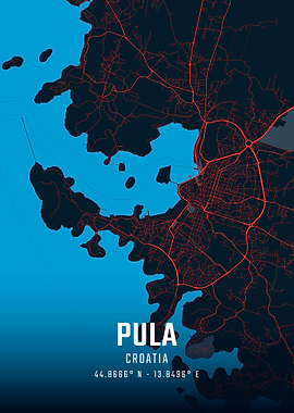 Pula City Map