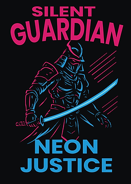 Silent Guardian Neon Justice Samurai