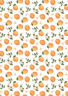 Apricot and Blossom Pattern
