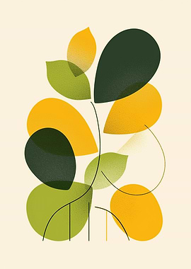 Abstract Leaves Illustration