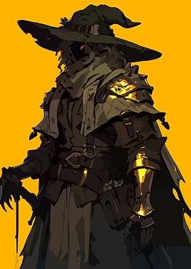 Dark Fantasy Knight with Hat