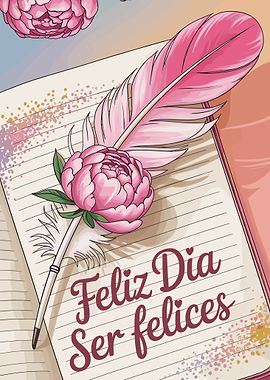 Feliz Dia Ser felices Illustration