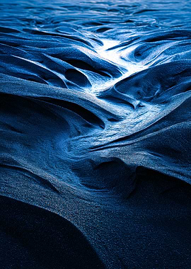 Blue Sand Abstract Landscape