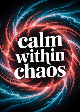 Calm Within Chaos Abstract Art