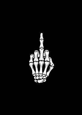 Funny Gothic Skeleton Hand