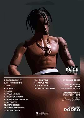 Travis Scott Rodeo Album Cover Art