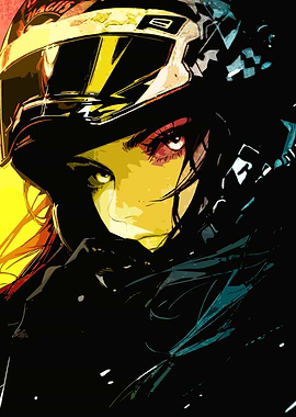 Motorcycle Rider Portrait