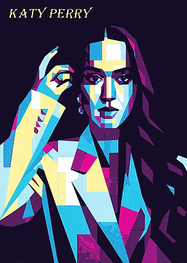 Katy Perry Pop Art Portrait