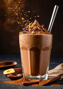 Chocolate Smoothie glass