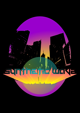 Synthetic Wave Cityscape