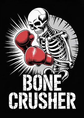 Bone Crusher Boxing Skeleton