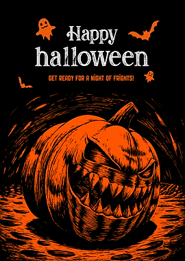 Happy Halloween Pumpkin Frights