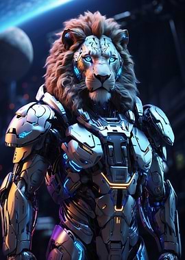Lion in cyborg body #1
