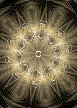 Golden Gauze Starburst