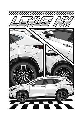 Lexus NX Car Illustration