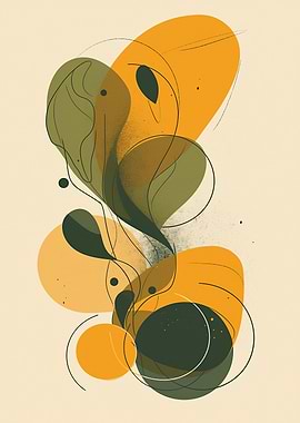 Abstract Shapes in Earthy Tones