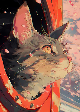 Cat on a Train Journey