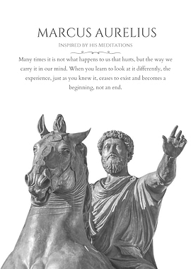 Marcus Aurelius Stoic with Quote