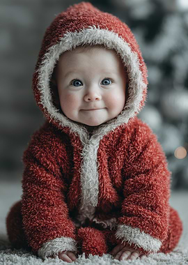 Baby in Santa Suit