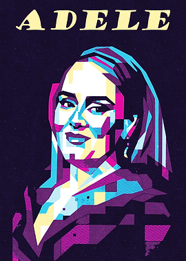 Adele Pop Art Portrait
