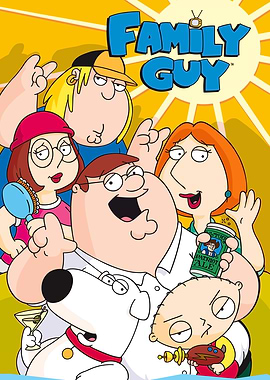 Family Guy Cartoon Characters Group Shot