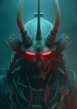 Cyberpunk Samurai Warrior