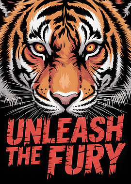 Unleash the Fury Tiger Illustration
