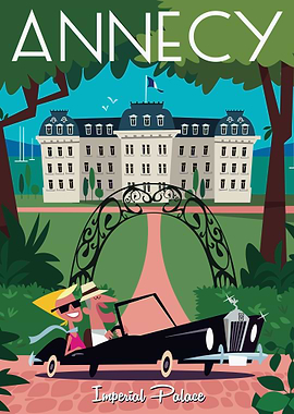 Annecy Imperial Palace Travel Poster
