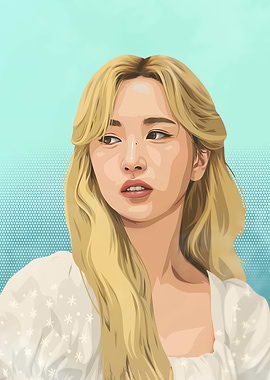 Twice Mina illustration