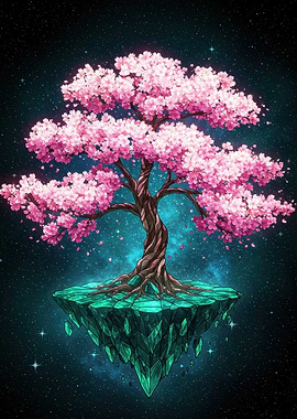 Floating Cherry Blossom Tree