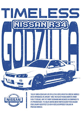 Timeless Nissan R34 Godzilla