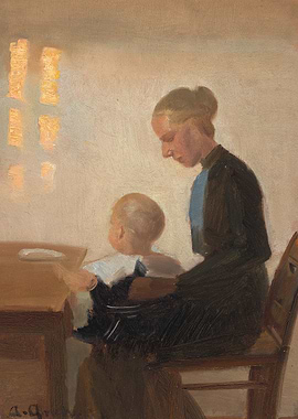 Mother and Child Painting