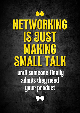 Networking Quote on Textured Background