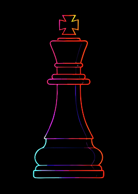 Neon Chess King