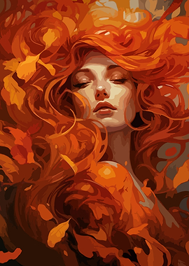 Autumn Woman Portrait