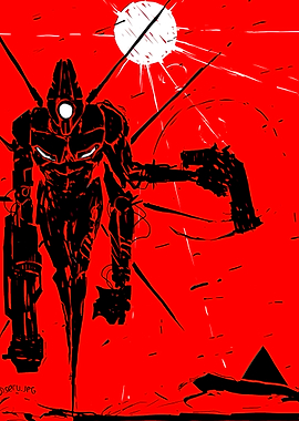 Ultra kill Robot Warrior with Guns