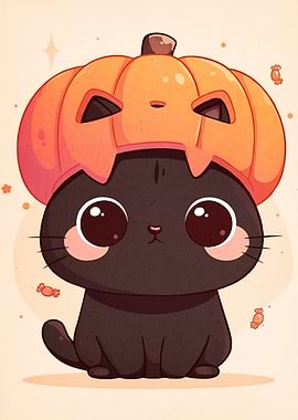 Halloween Cat Pumpkin