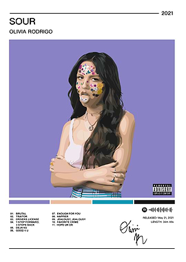 Olivia Rodrigo SOUR Album Cover