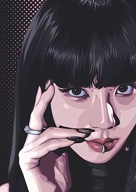 Jisoo Blackpink Vector Portrait