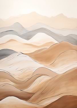 Abstract Desert Landscape