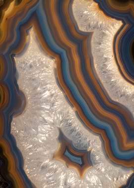 Agate Slice Close-Up